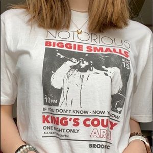 Notorious Biggie Smalls Women’s Cropped Tee Size M